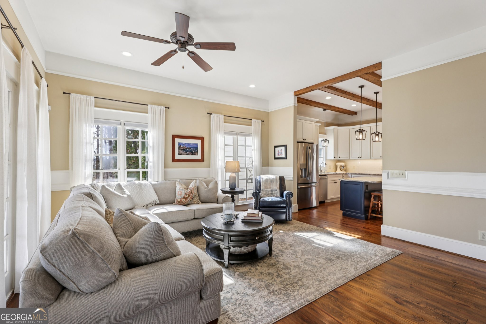 1015 Adams Road West Point, GA 31833 - Photo 25 of 108 a living room with furniture ceiling fan and a rug