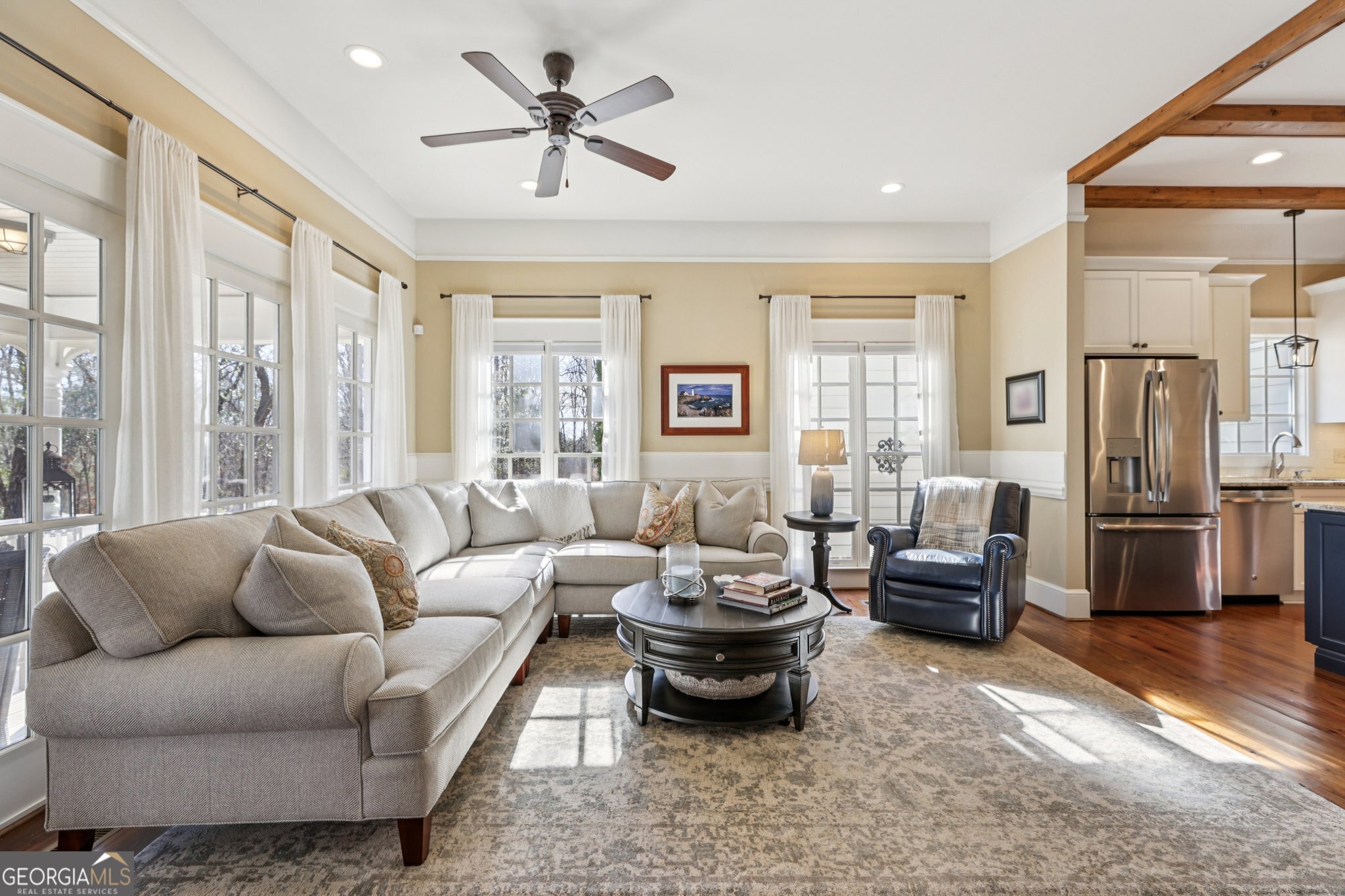 1015 Adams Road West Point, GA 31833 - Photo 29 of 108 a living room with furniture ceiling fan and a window