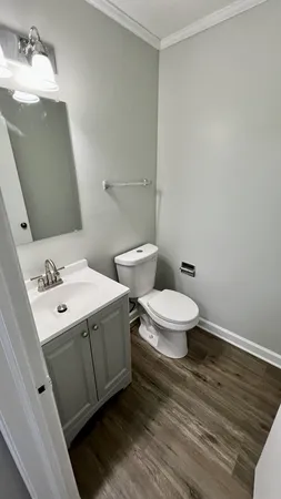 a bathroom with a sink and a toilet