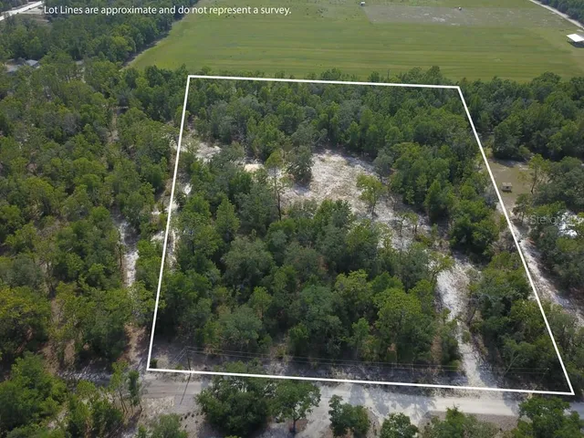 a view of a lake with top of house