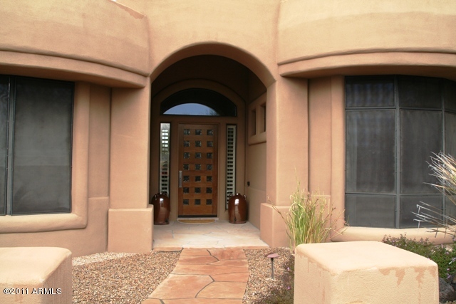 18630 East Vía Hermosa Rio Verde, AZ 85263 - Photo 3 of 24 Front Entrance Close up