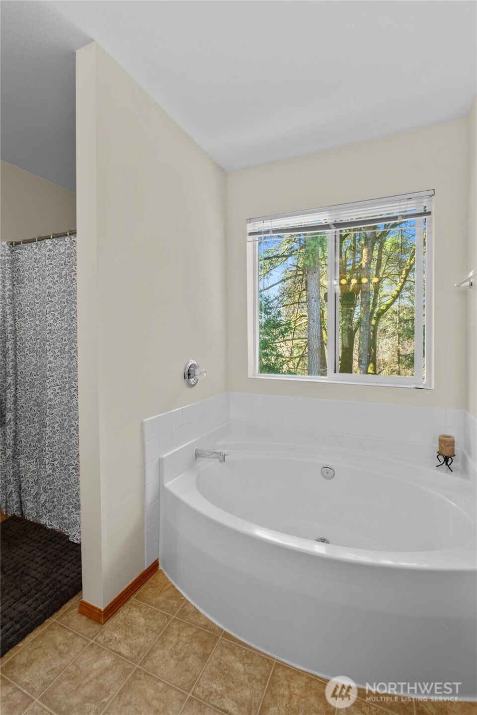 3349 68th Avenue Southwest Olympia, WA 98512 - Photo 20 of 36 a white bath tub sitting in a bathroom next to a window