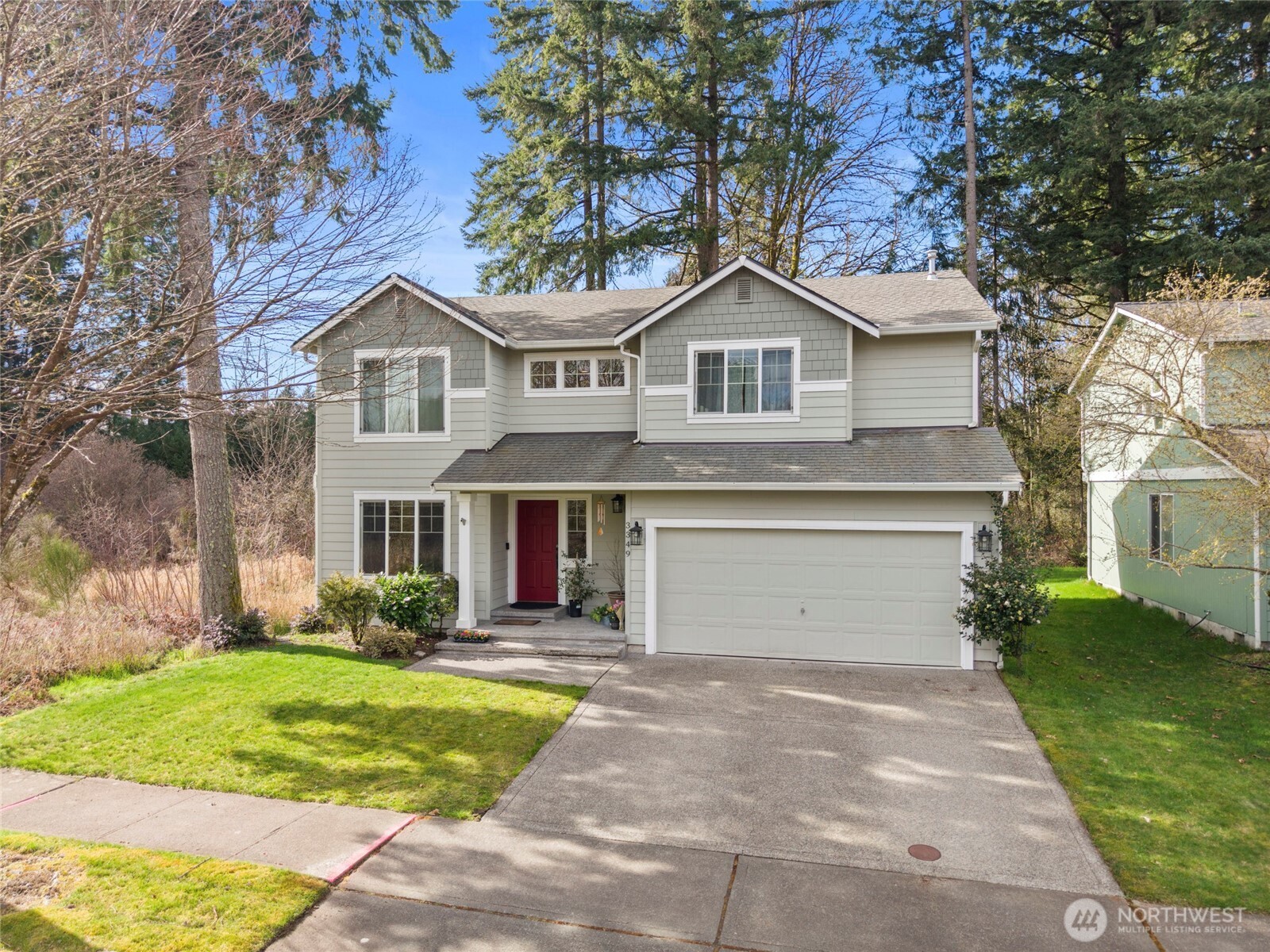 3349 68th Avenue Southwest Olympia, WA 98512 - Photo 34 of 36 a front view of a house with garden
