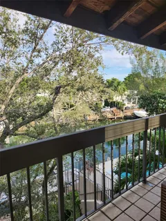a view of a balcony
