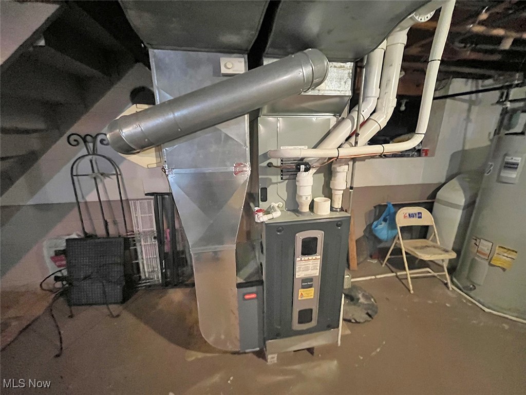 4380 Harner Road Mantua, OH 44255 - Photo 18 of 19 Utilities with water heater and heating unit