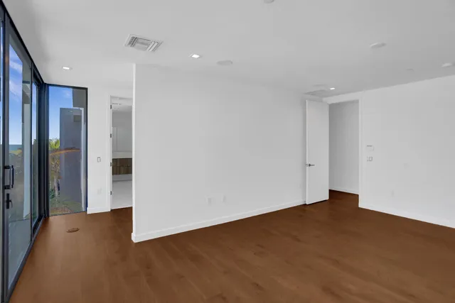 a view of an empty room