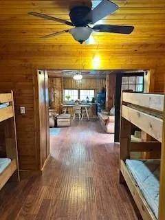 a view of wooden floor