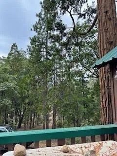 a view of a street with a park