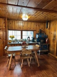 52358 Elder Road, Unit 52 Big Creek, CA 93605 - Photo 7 of 38 a view of a dining room with furniture window and wooden floor