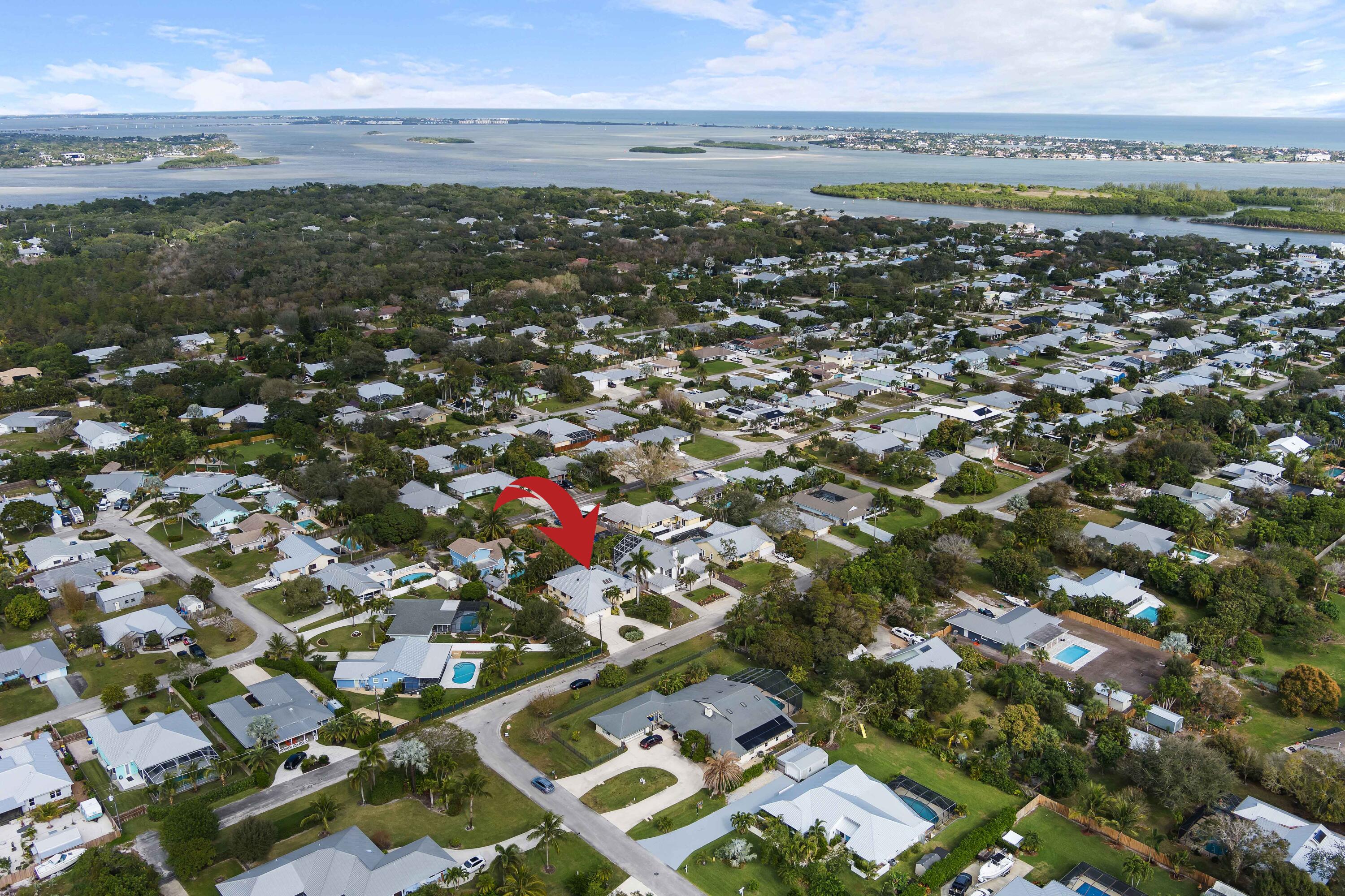 5105 Southeast Matousek Street Stuart, FL 34997 - Photo 36 of 48 a view of city and ocean