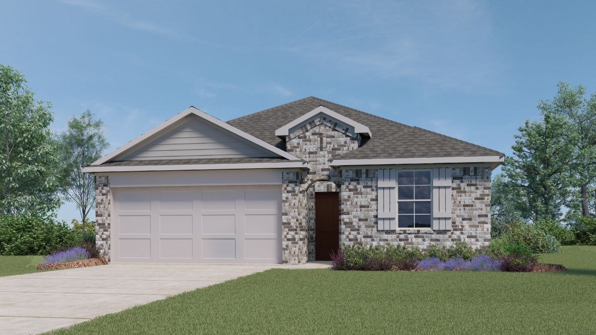 116 Fair Anne Drive Georgetown, TX 78626 - Photo 1 of 1 a front view of a house with a garden and plants