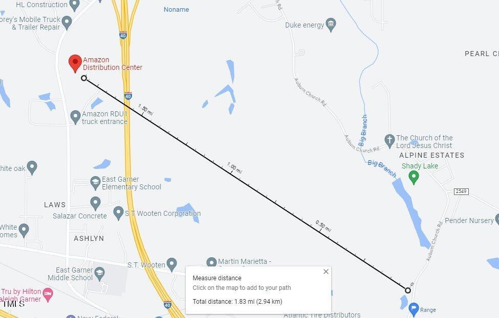 5100 Auburn Church Road Garner, NC 27529 - Photo 15 of 16 Map to Amazon