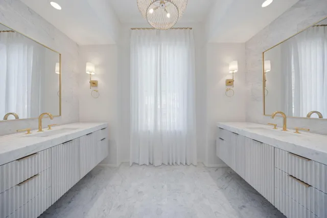 a close view of a bathtub in bathroom