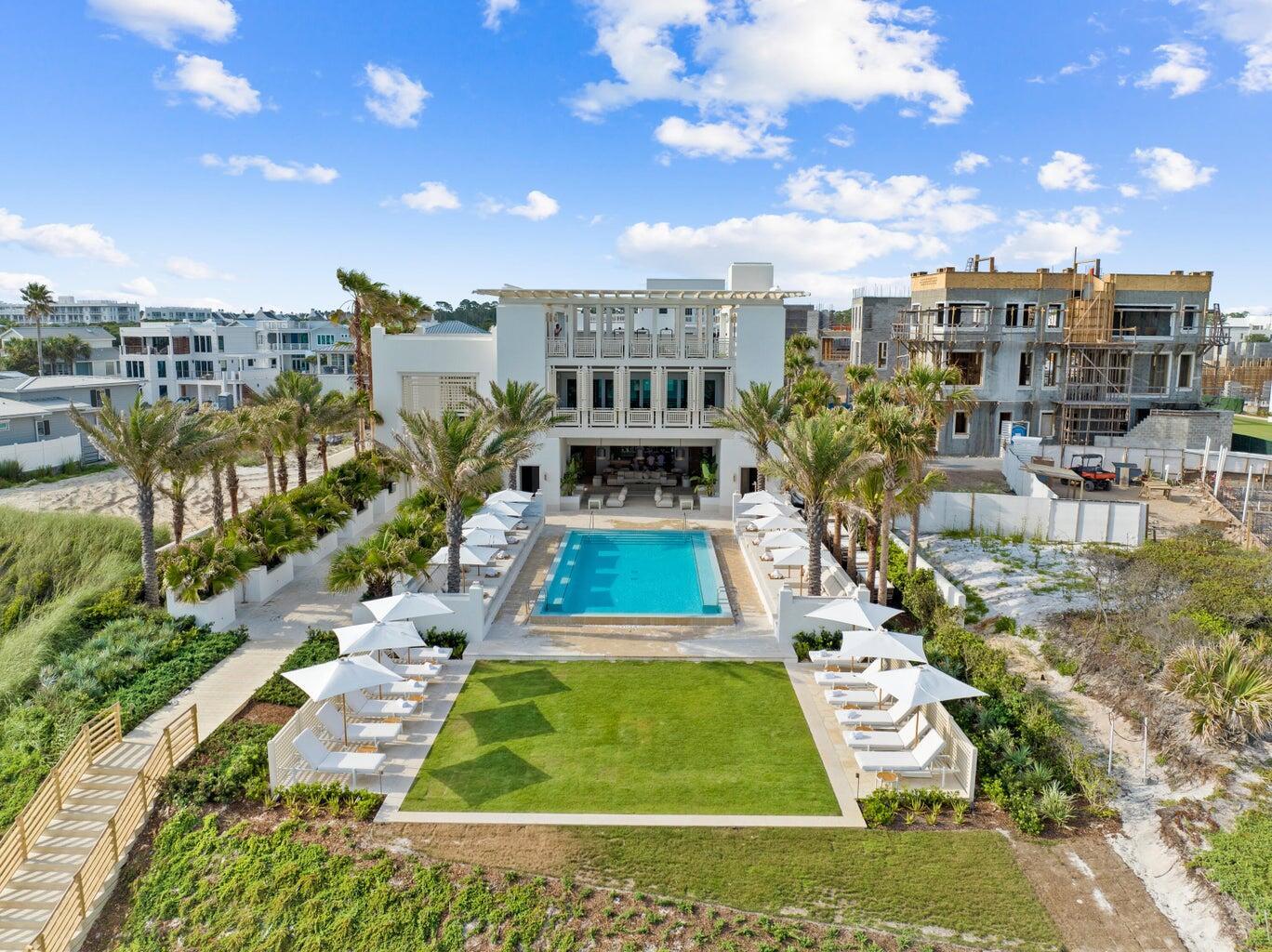 19 Astra Way Inlet Beach, Unit M12 Inlet Beach, FL 32461 - Photo 69 of 81 a view of swimming pool of a house with outdoor seating