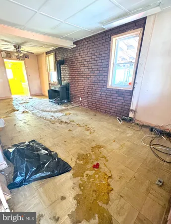 a view of empty room with a window