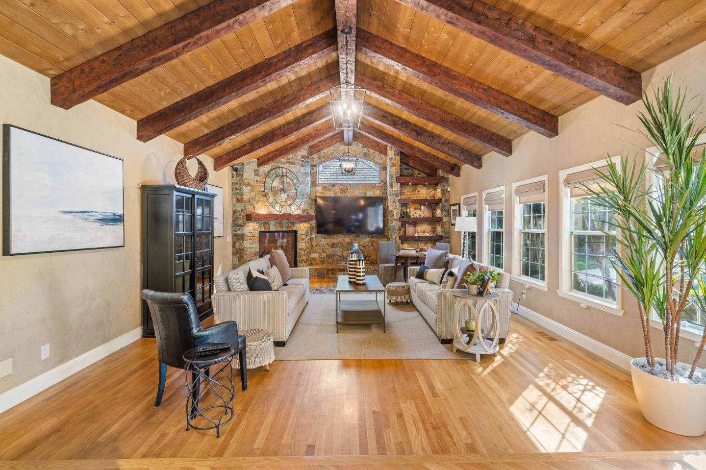 2395 Ric Drive Gilroy, CA 95020 - Photo 16 of 100 a view of a dining room with furniture a chandelier and wooden floor