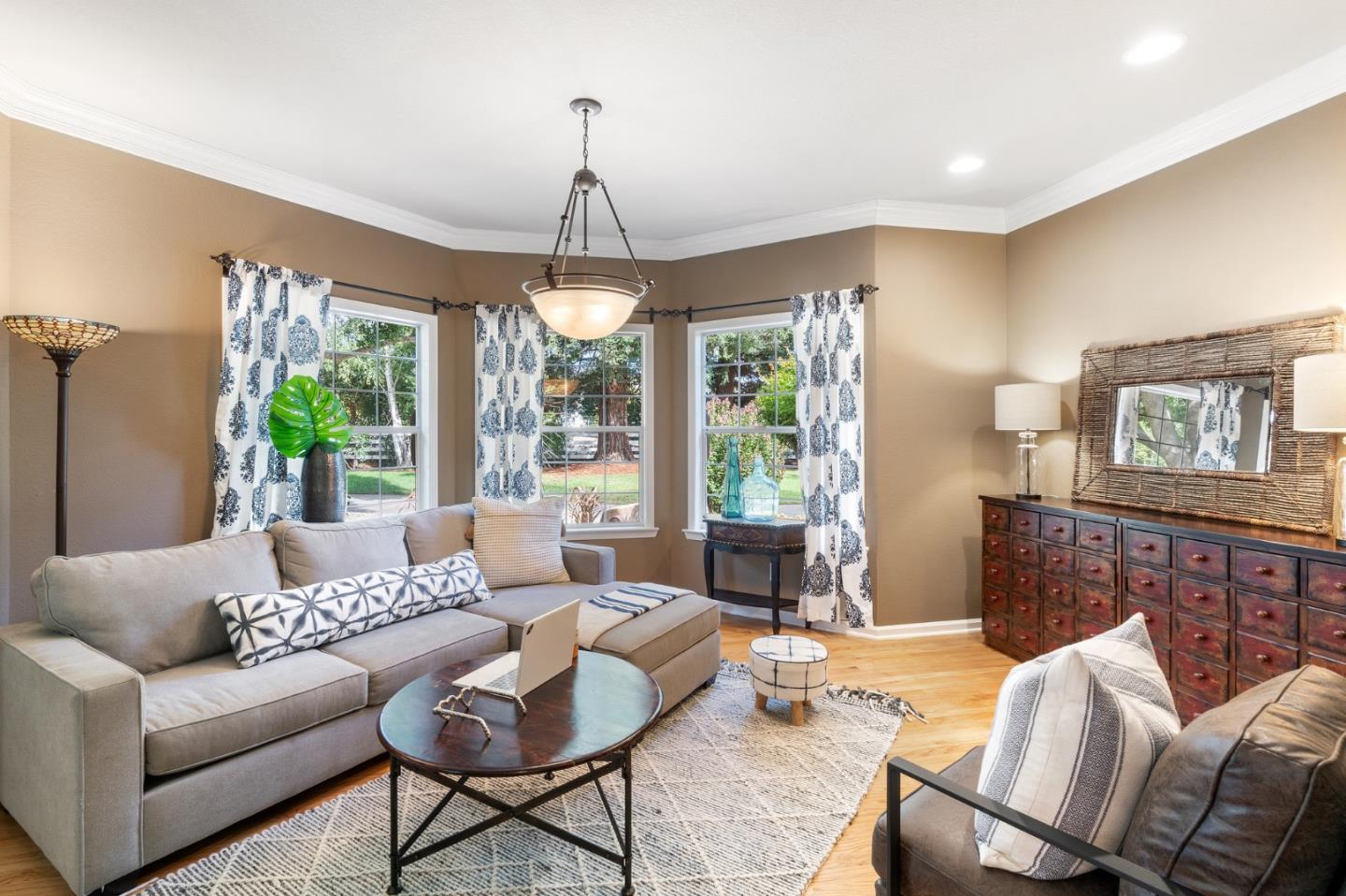 2395 Ric Drive Gilroy, CA 95020 - Photo 41 of 100 a living room with furniture and a chandelier