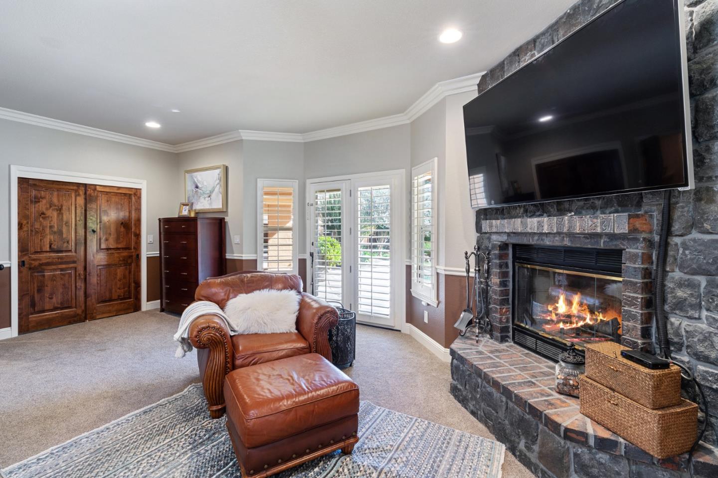 2395 Ric Drive Gilroy, CA 95020 - Photo 50 of 100 a living room with furniture and a fireplace