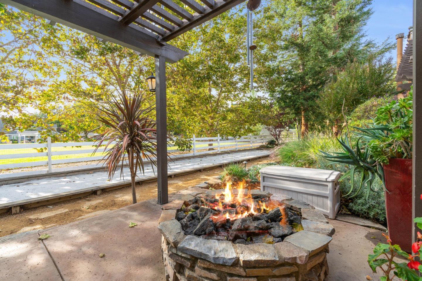 2395 Ric Drive Gilroy, CA 95020 - Photo 92 of 100 a view of a porch with furniture and a yard