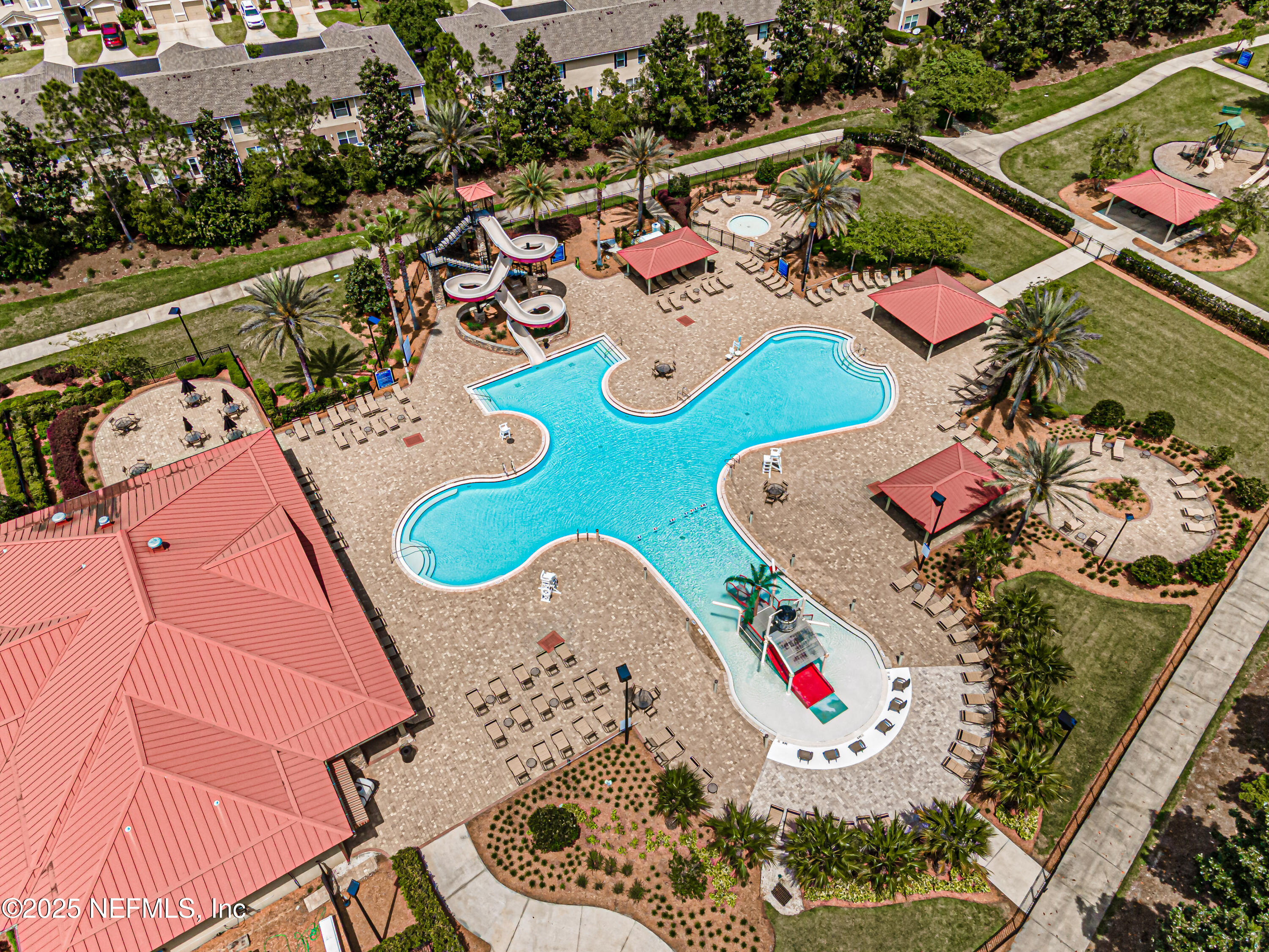 1862 Sentry Oak Court Fleming Island, FL 32003 - Photo 66 of 83 an aerial view of a house swimming pool a patio patio and outdoor seating