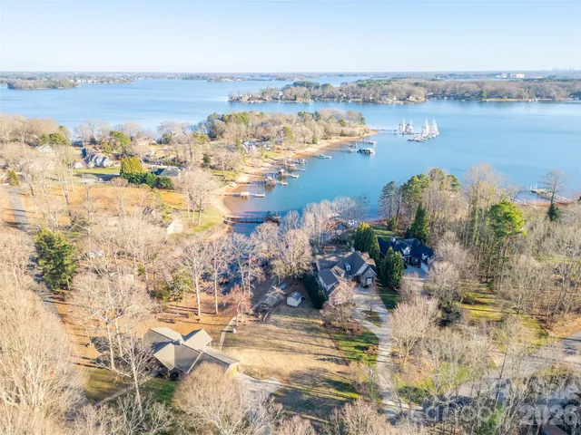 a view of a city with an ocean
