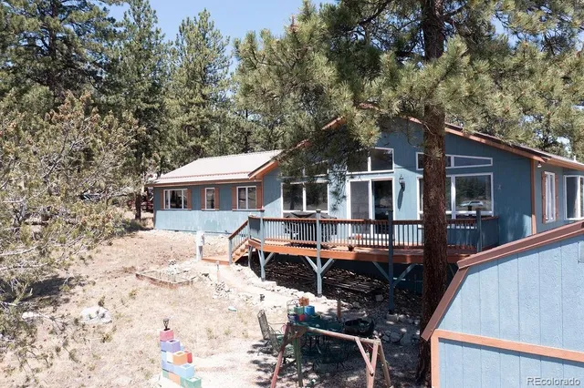 a aerial view of a house
