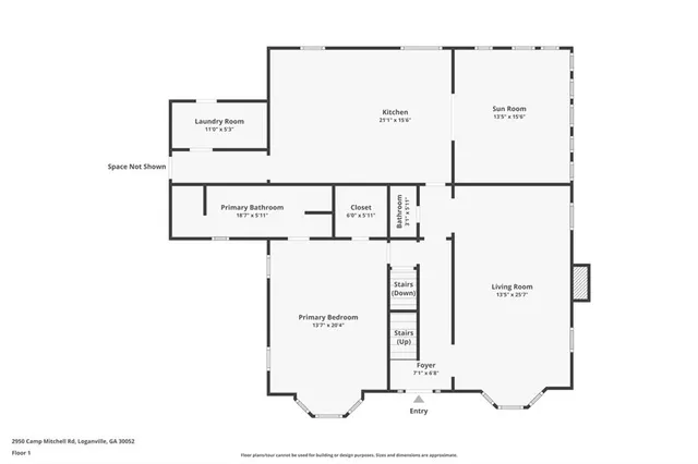 $547,000 | 2950 Camp Mitchell Road, Loganville, GA 30052