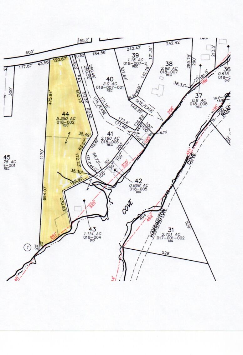# Fay Road Spruce Head, ME 04859 - Photo 8 of 8 Fay rd tax map 1 1