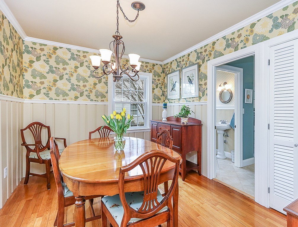 28 Clearwater Road Newton, MA 02462 - Photo 7 of 20 a view of a dining room with furniture and wooden floor