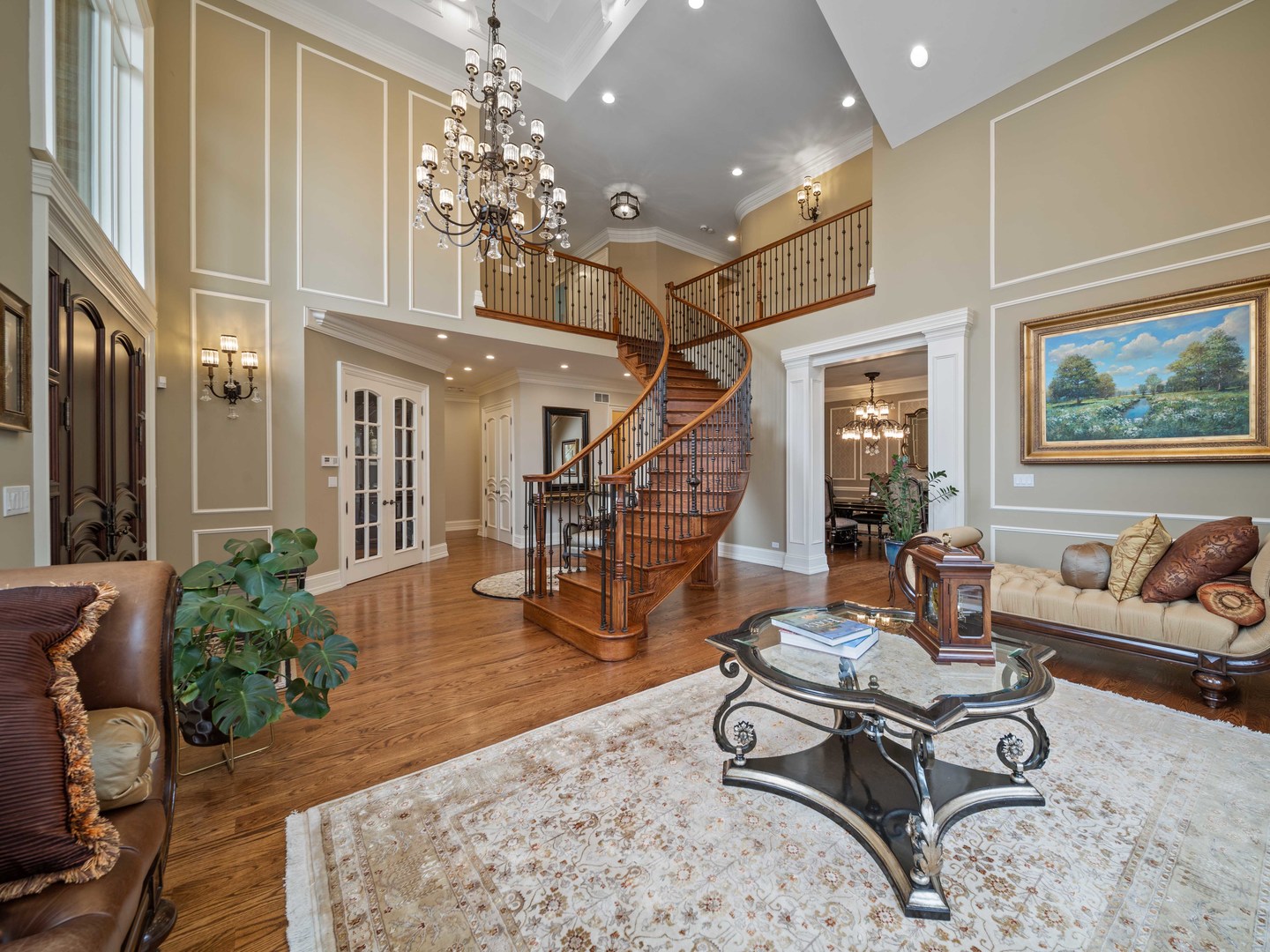 700 Greenwood Road Northbrook, IL 60062 - Photo 8 of 81 a living room with furniture and a chandelier