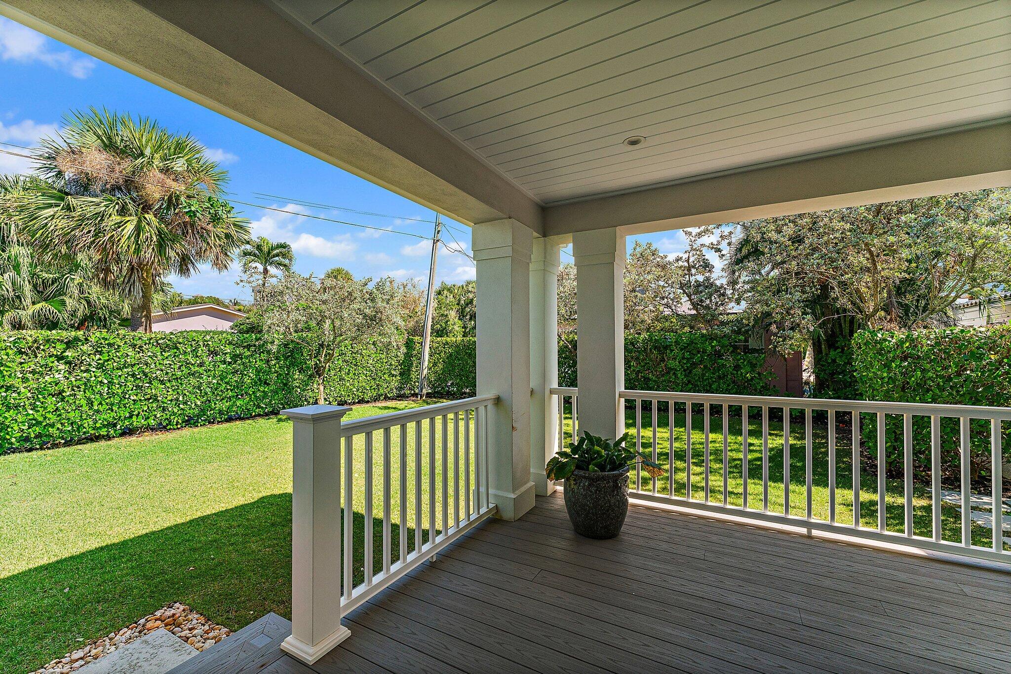 240 Celestial Way, Unit 1 Juno Beach, FL 33408 - Photo 36 of 49 Porch + Backyard