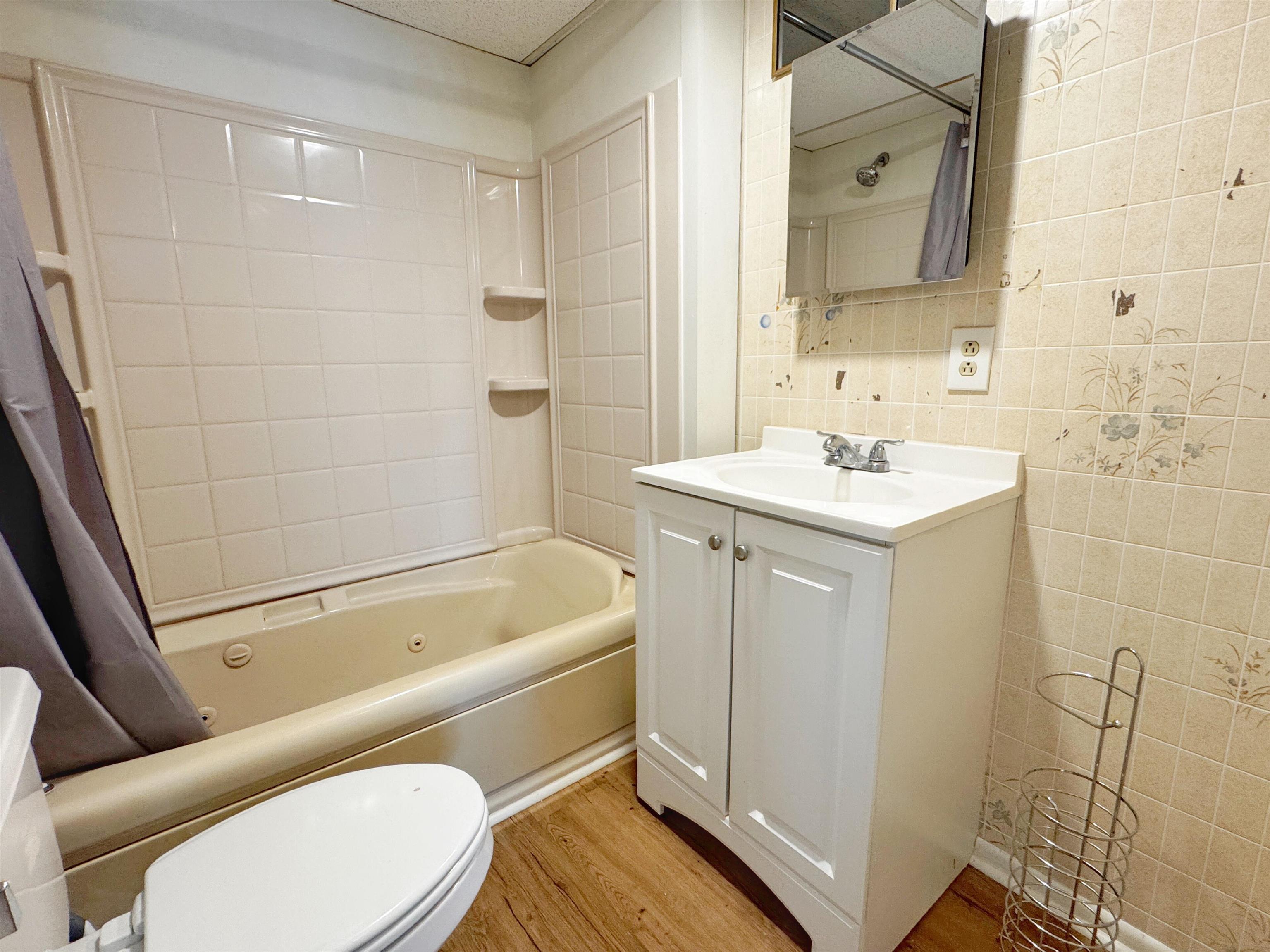 20 Macaris Street St. Augustine, FL 32084 - Photo 13 of 29 a bathroom with a sink a toilet and shower