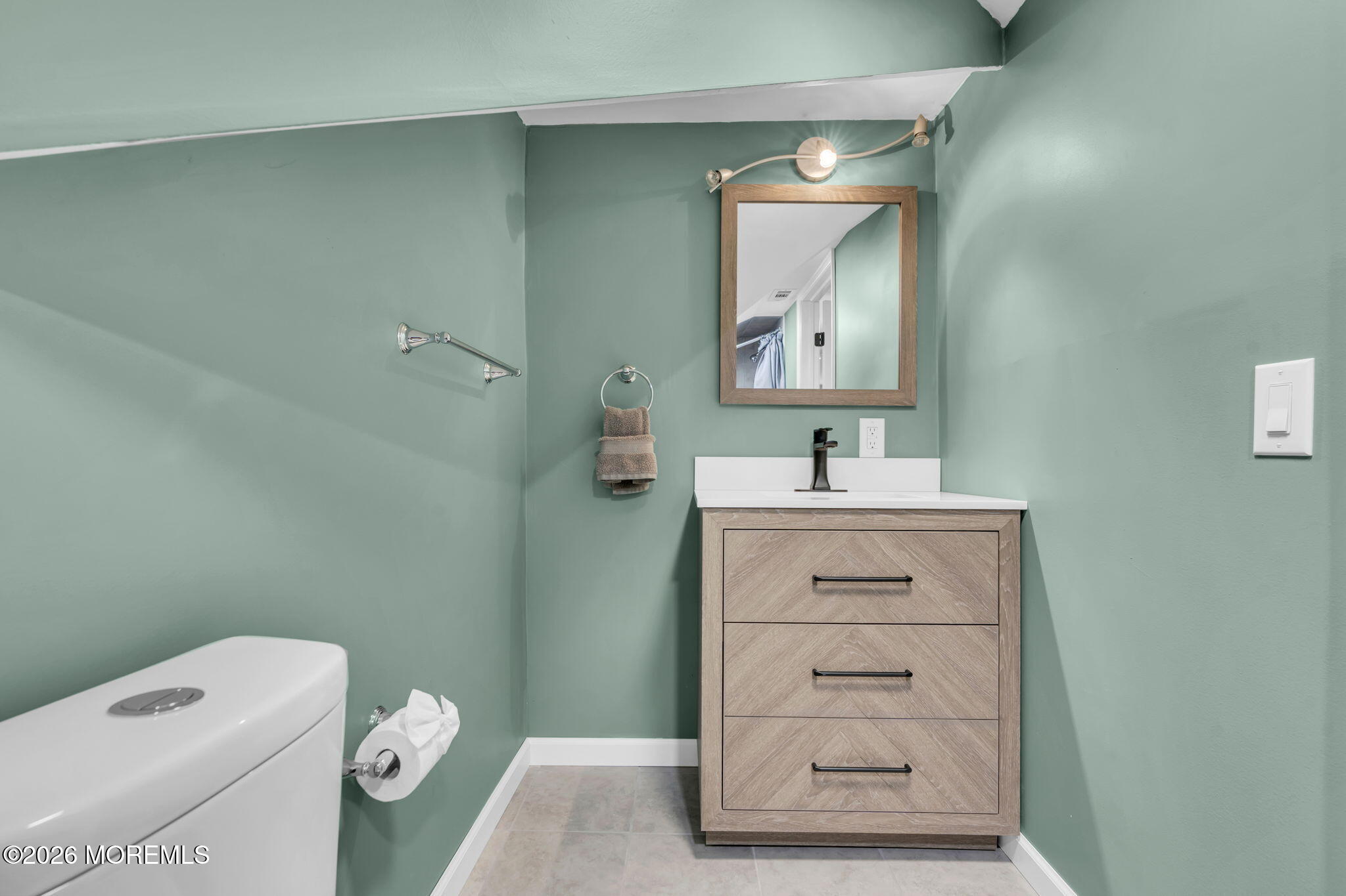 181 Locust Avenue Howell, NJ 07731 - Photo 45 of 66 a bathroom with a sink mirror and toilet