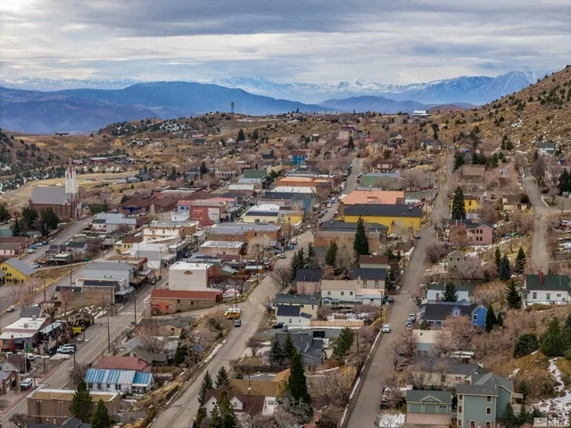 an aerial view of a city