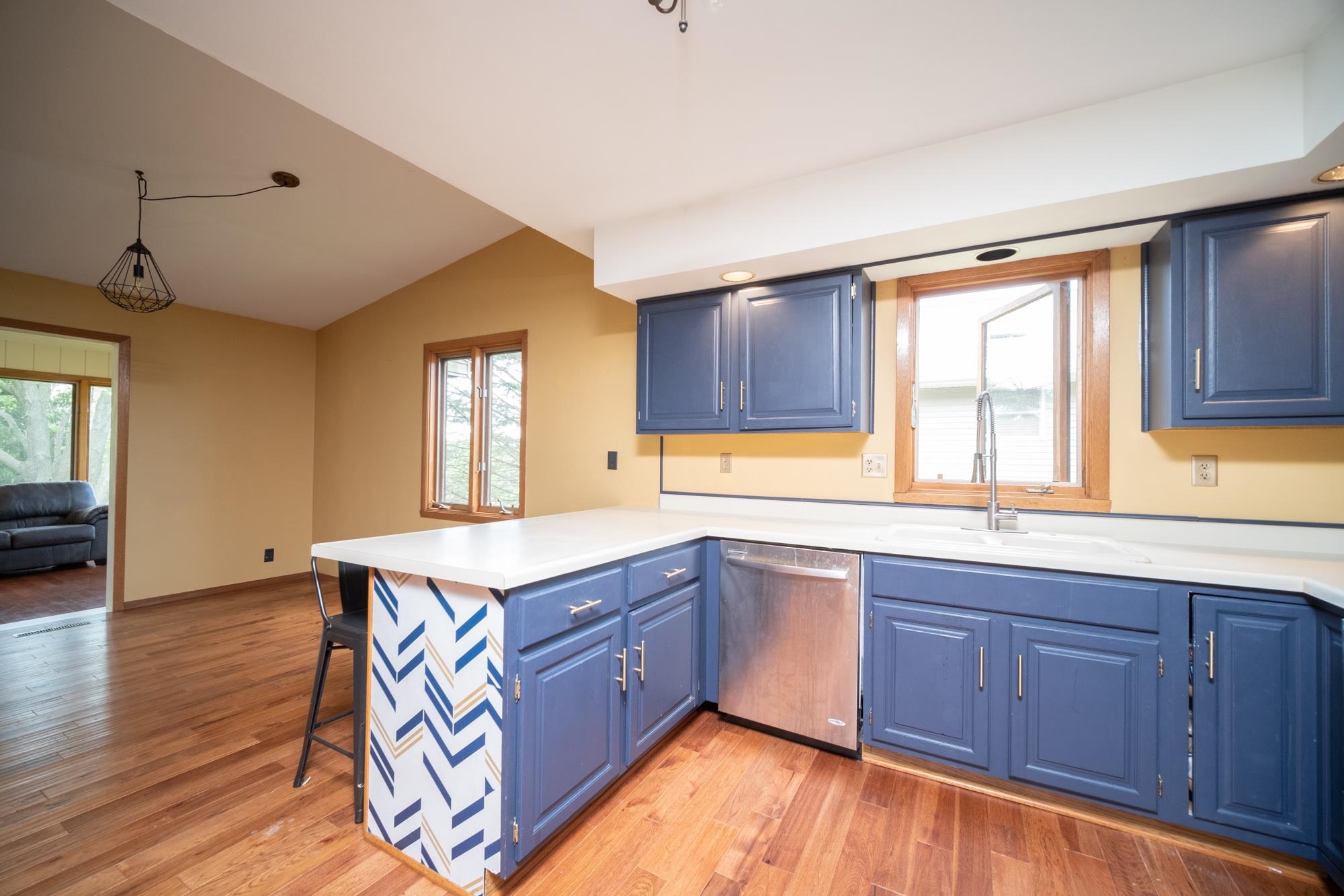 1260 Lake Summerset Road Davis, IL 61019 - Photo 7 of 24 a kitchen with wooden cabinets and sink