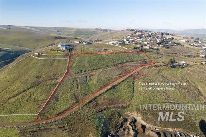 2662 South Slope Lane Clarkston, WA 99403 - Photo 7 of 18 Aerial overview of property's location with rural landscape and property boundaries highlighted