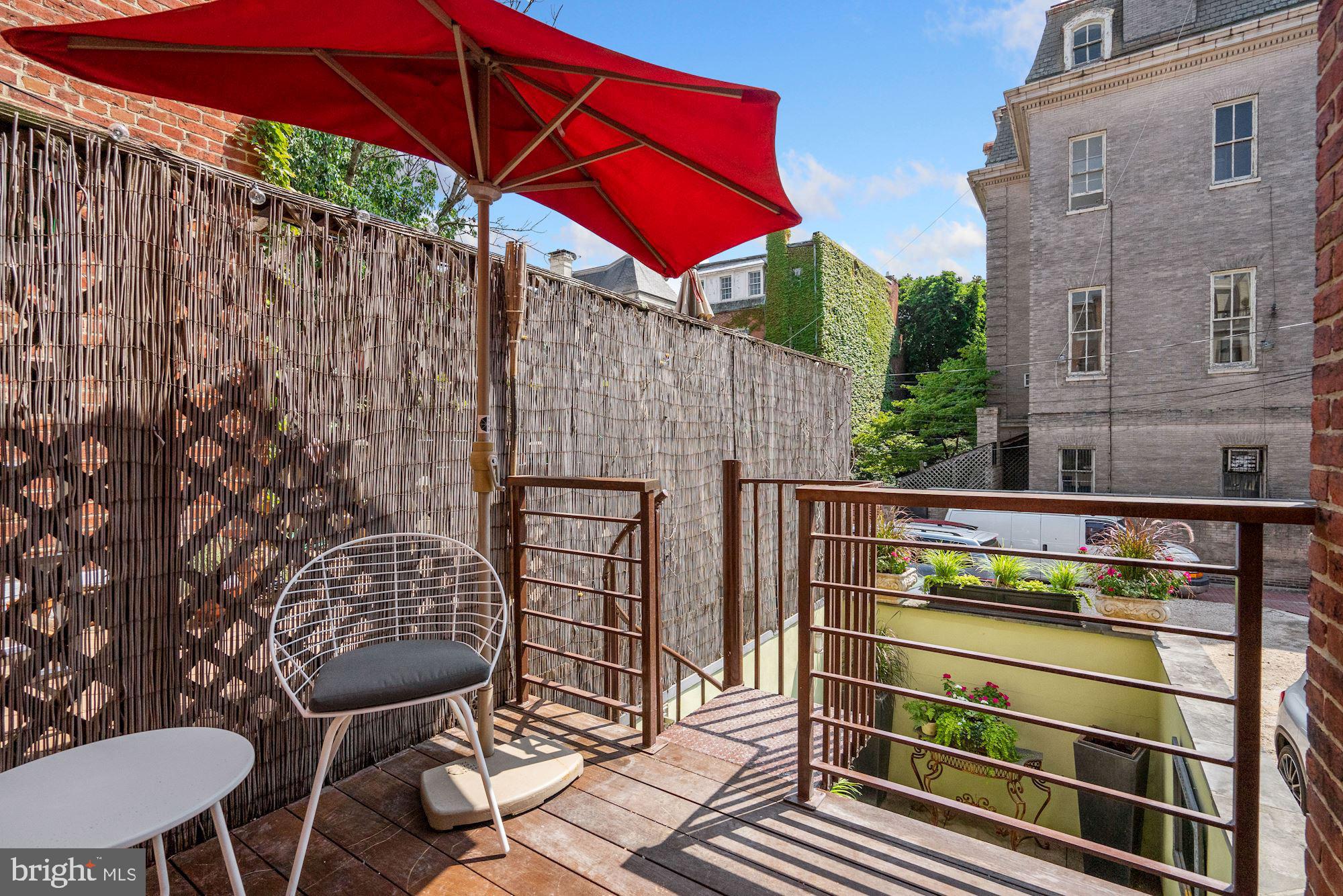 1830 Corcoran Street Northwest Washington, DC 20009 - Photo 19 of 20 Patio off of kitchen, perfect for dining al fresco