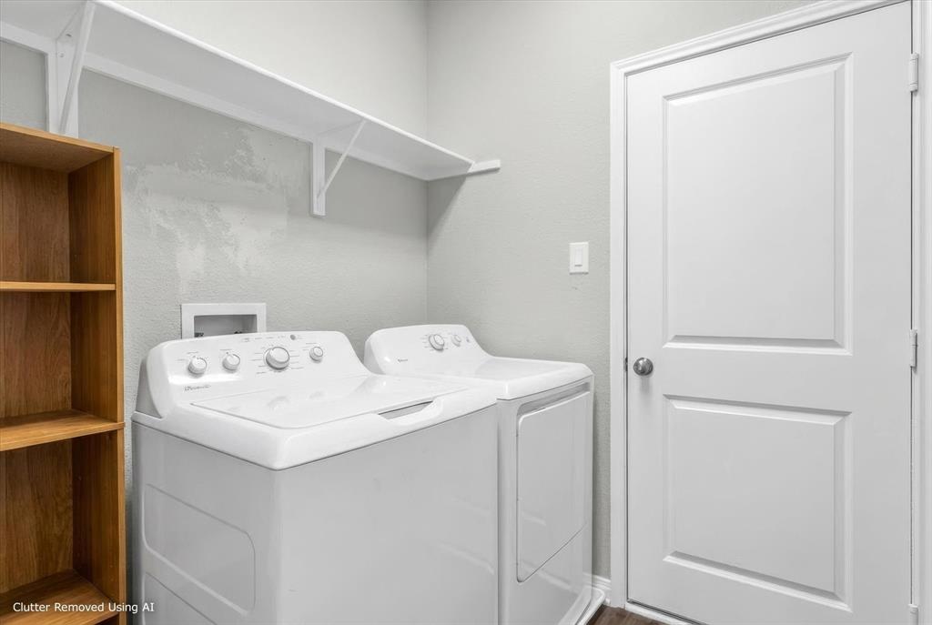 7008 Llano Drive China Spring, TX 76633 - Photo 24 of 26 a utility room with dryer and washer