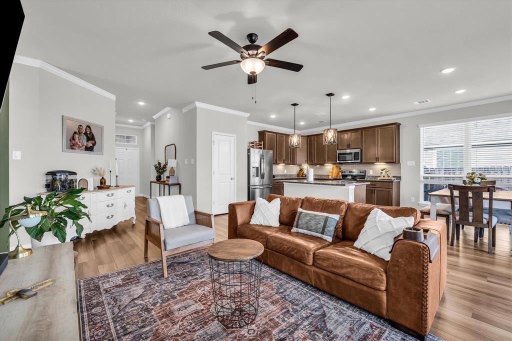 7008 Llano Drive China Spring, TX 76633 - Photo 6 of 26 a living room with furniture kitchen view and a table