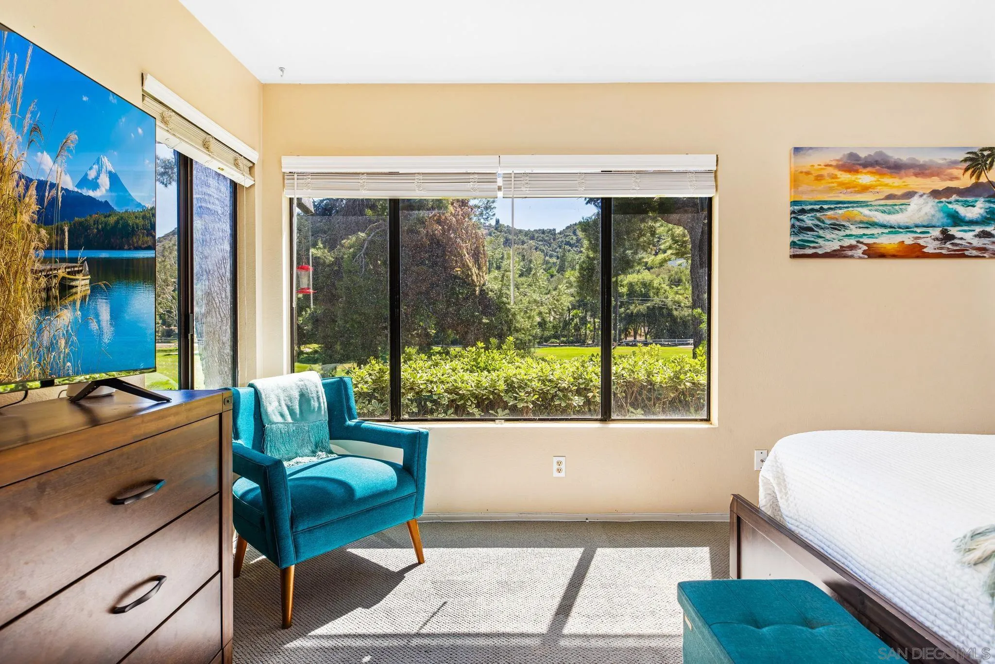 4121 Oak Island Lane Fallbrook, CA 92028 - Photo 10 of 25 a living room with furniture and a large window