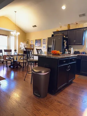a kitchen with lots of counter top space