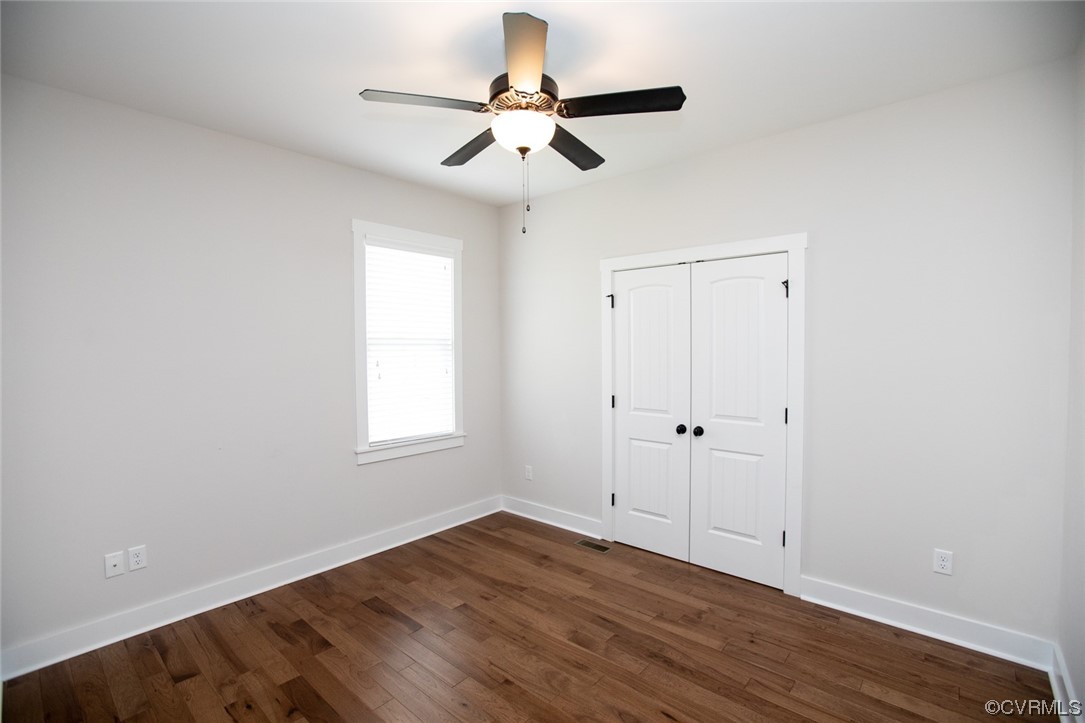 3659 Old Ridge Road Farmville, VA 23901 - Photo 34 of 44 a view of a room with wooden floor and a ceiling fan