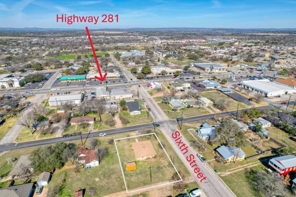 an aerial view of a city