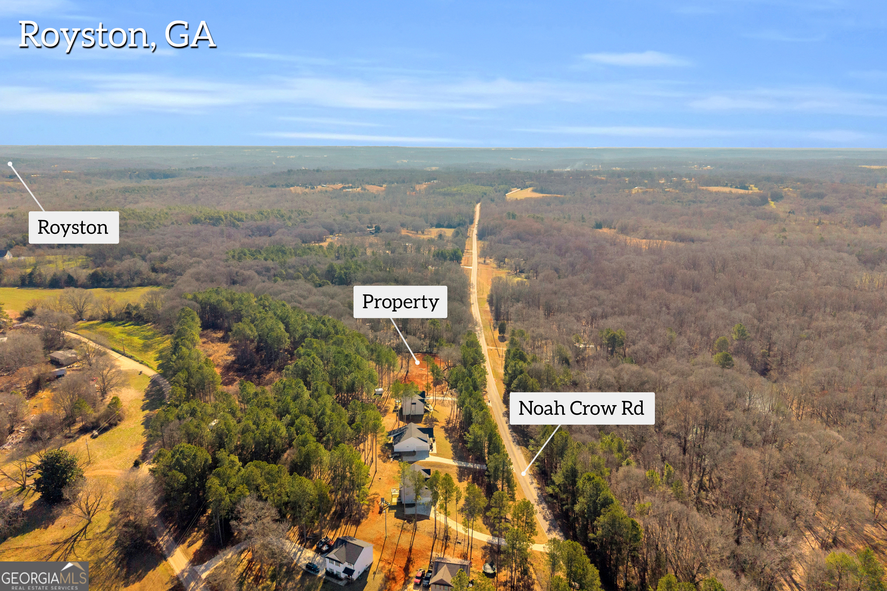 0 Noah Crow Road Royston, GA 30662 - Photo 11 of 29 a view of a street with lots of bushes