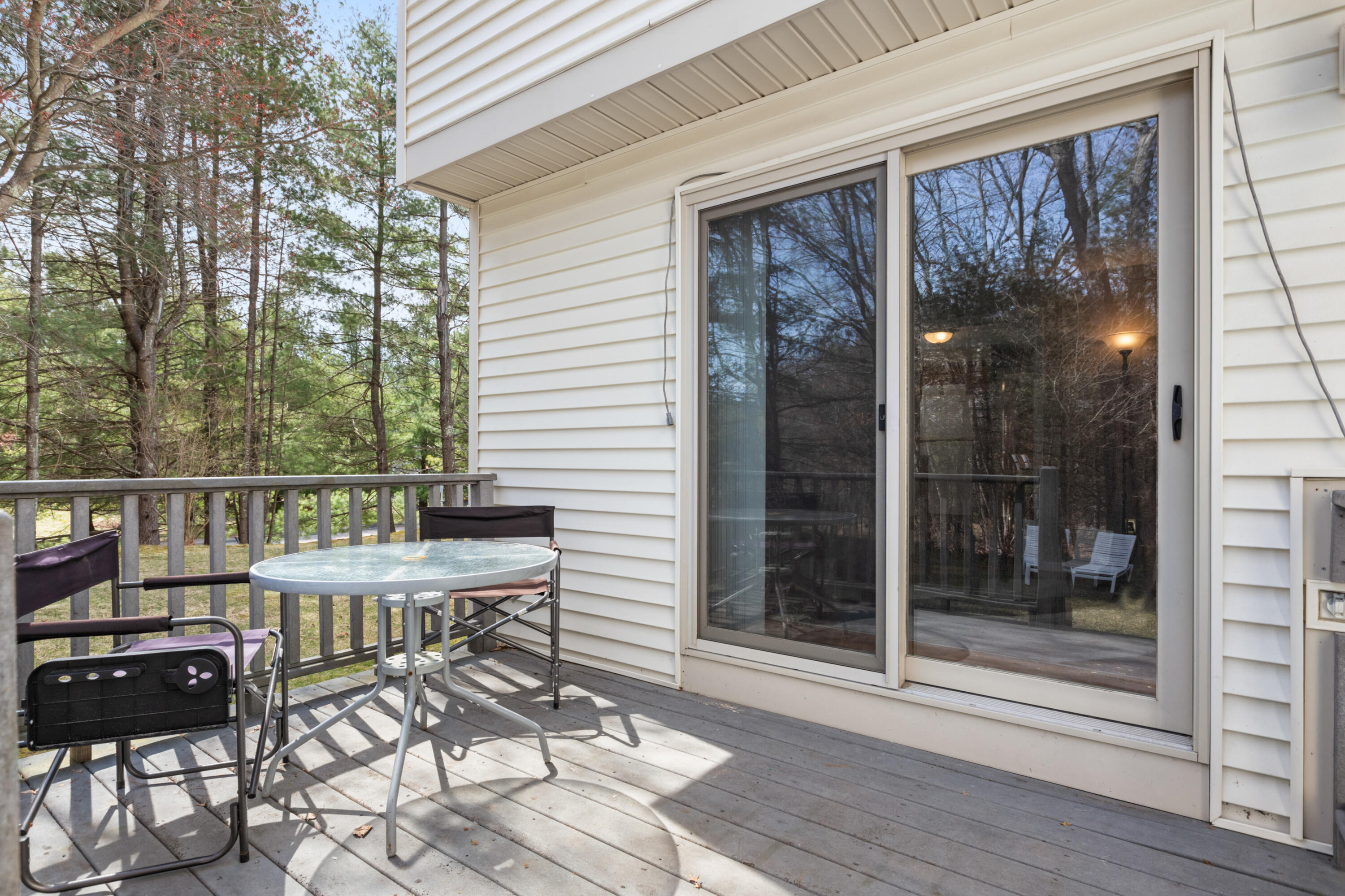 2806 Maple Brook Road Bellingham, MA 02019 - Photo 35 of 38 a view of a balcony with chairs