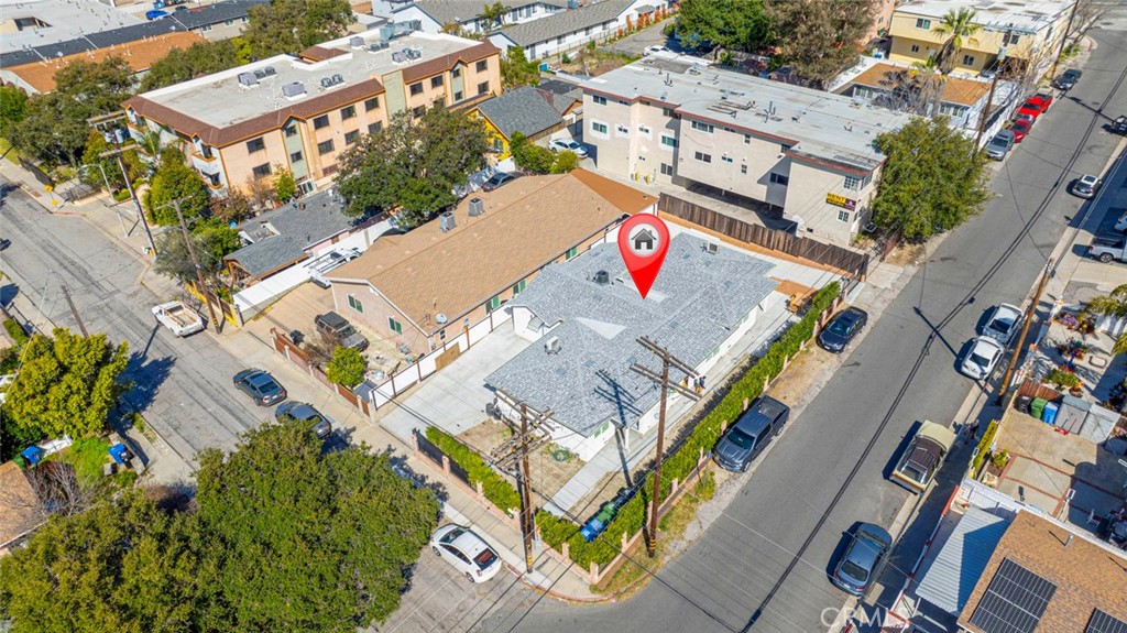 7103 Greeley Street Tujunga, CA 91042 - Photo 27 of 33 an aerial view of a building with an outdoor space