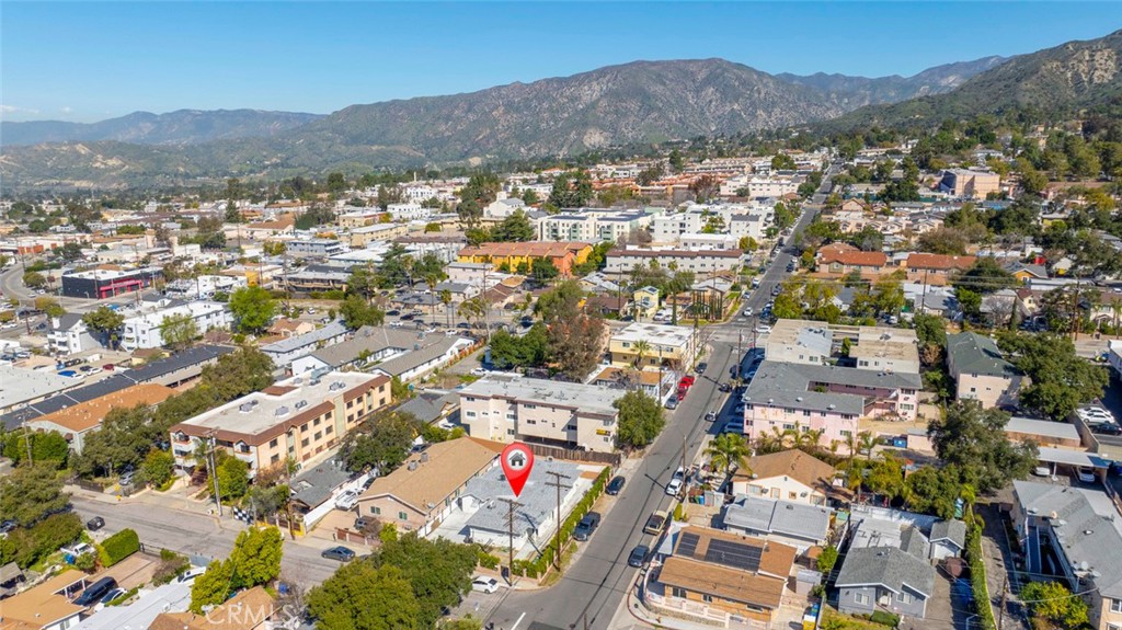 7103 Greeley Street Tujunga, CA 91042 - Photo 28 of 33 an aerial view of residential houses and street