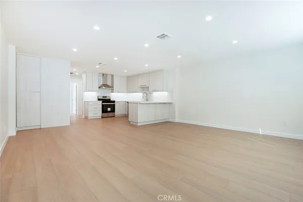 a view of kitchen and a window