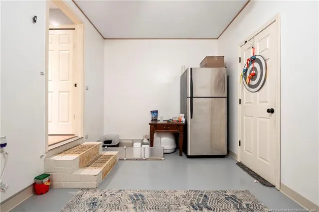 a backyard of a house