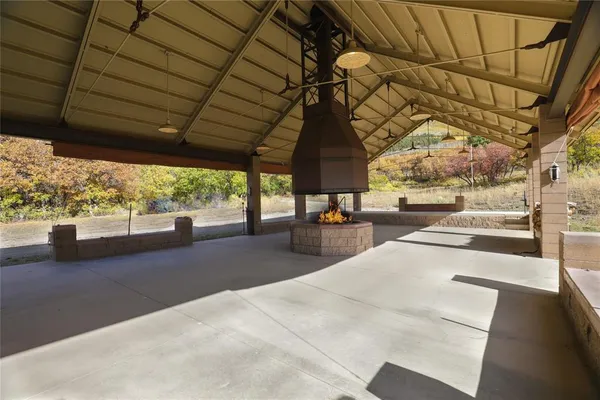 a view of backyard of house